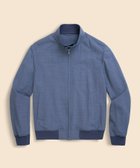 【ブルックス ブラザーズ/Brooks Brothers / MEN】のポリエステル/ウール シアサッカー ボマージャケット ライトブルー|ID: prp329100004600054 ipo3291000000032700749