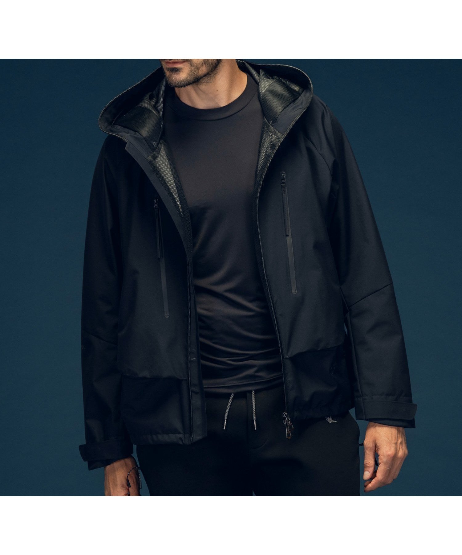 【シフォン/SHIFFON / MEN】の1PIU1UGUALE3 RELAX * +phenix マウンテンパーカー ウィンドストッパー/ゴアテックス インテリア・キッズ・メンズ・レディースファッション・服の通販 founy(ファニー) 　ファッション　Fashion　メンズファッション　Men's Style Online　アウトドア　Outdoor　グラフィック　Graphic　軽量　Lightweight　セットアップ　Set Up　パーカー　Hoodie　フロント　Front　ラグジュアリー　Luxury　リラックス　Relax　navy|ID: prp329100004600056 ipo3291000000032700766