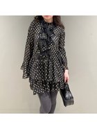 【リリーブラウン/Lily Brown】のシフォンフリルセットアップ BLK[009]|ID: prp329100004600071 ipo3291000000032700871