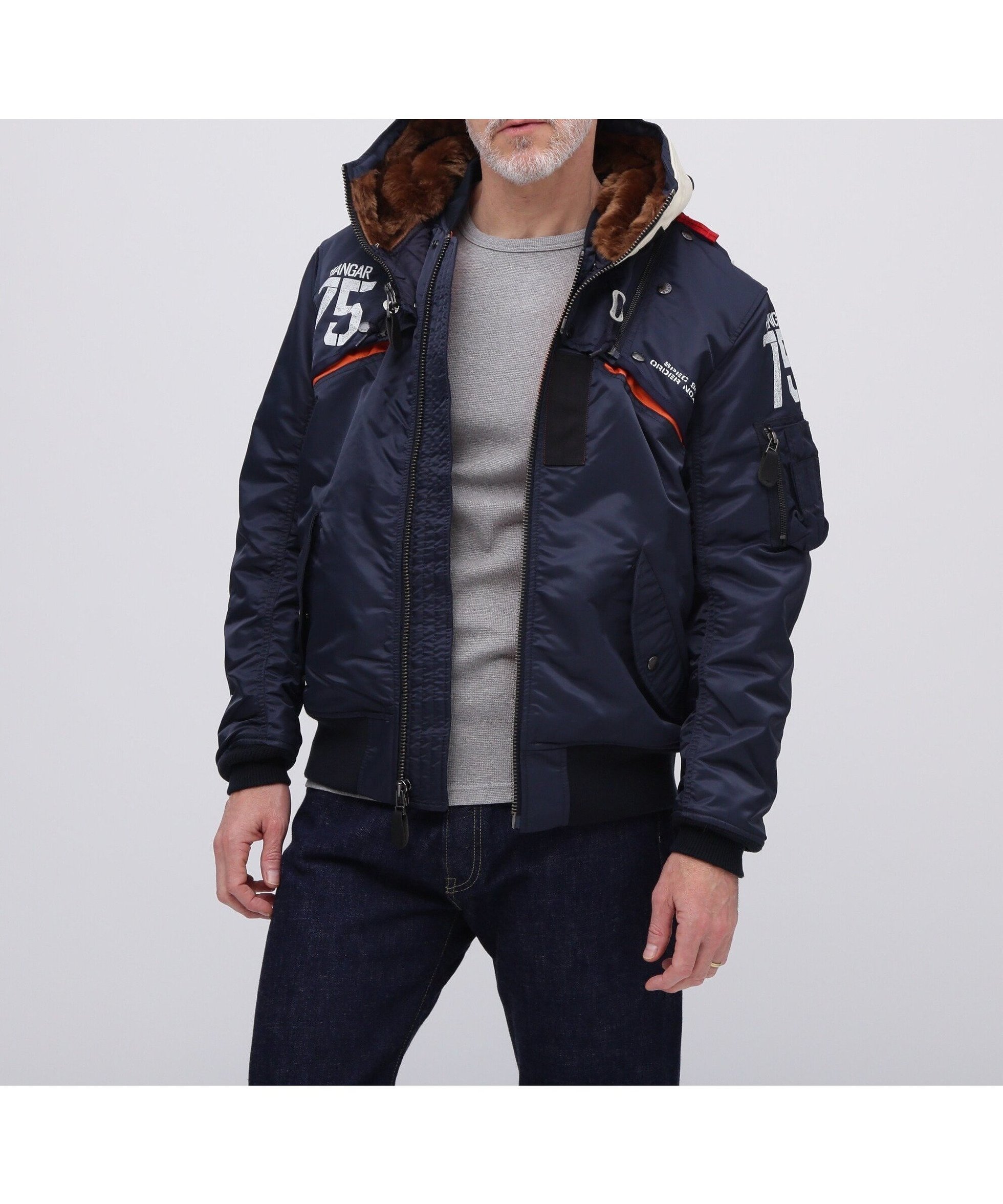 【アヴィレックス/AVIREX / MEN】の《WEB DEPOT限定》MA-1 REMODEL MARK2/MA-1 リモデル マーク2/AVIREX/アヴィレックス インテリア・キッズ・メンズ・レディースファッション・服の通販 founy(ファニー) 　ファッション　Fashion　メンズファッション　Men's Style Online　オレンジ　Orange　ジャケット　Jacket　パッチ　Patch　プリント　Print　ミリタリー　Military　モチーフ　Motif　ライニング　Lining　再入荷　Restock/Back In Stock/Re Arrival　ロイヤル|ID: prp329100004600073 ipo3291000000032700906
