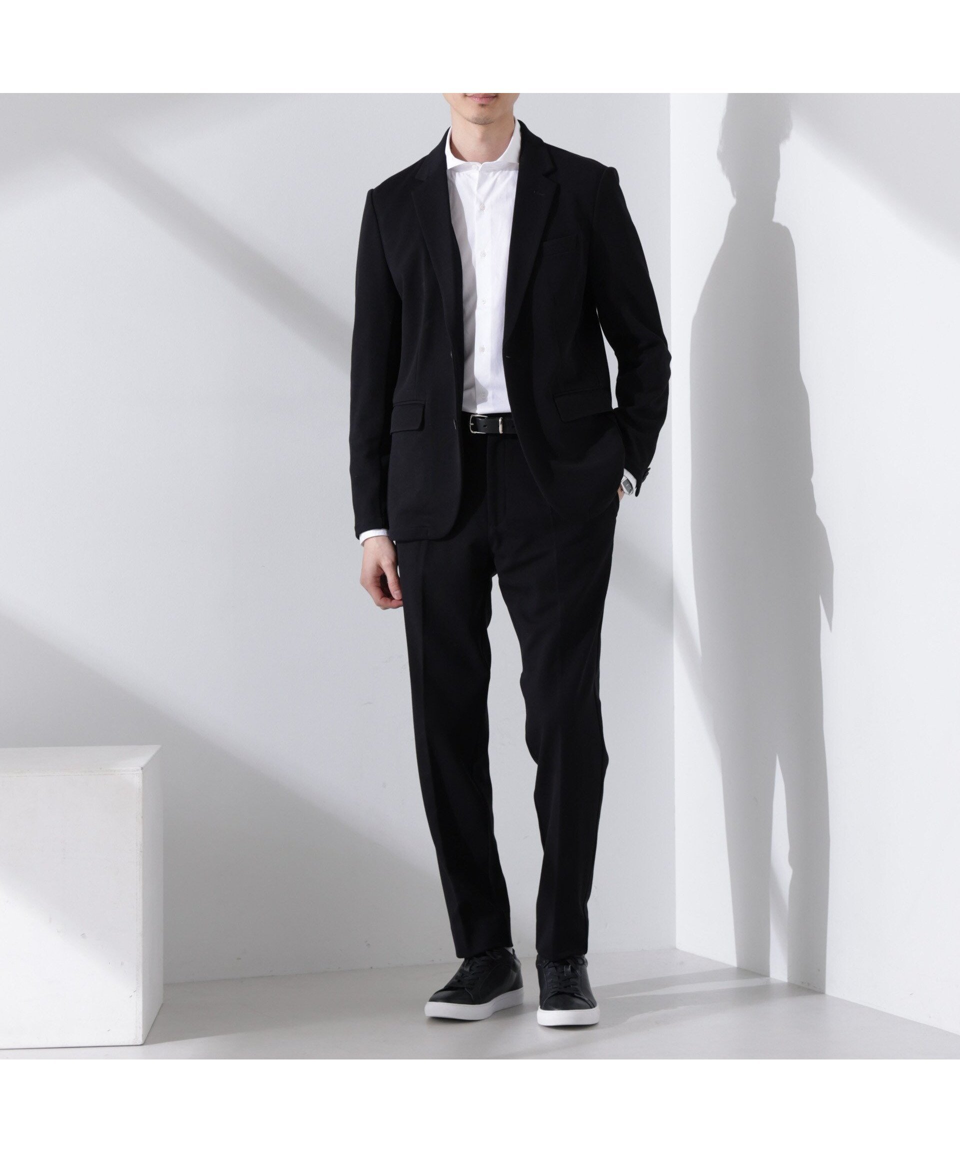 【ナノ ユニバース/nano universe / MEN】の「Damerino」ストレッチカノコセットアップ インテリア・キッズ・メンズ・レディースファッション・服の通販 founy(ファニー) 　ファッション　Fashion　メンズファッション　Men's Style Online　セットアップ　Setup/Men　イタリア　Italy　カッティング　Cutting　クラシック　Classic　シューズ　Shoes　ストレッチ　Stretch　スマート　Smart　スーツ　Suit　セットアップ　Set Up　タートルネック　Turtleneck　定番　Standard　フィット　Fit　フロント　Front　ベーシック　Basic　おすすめ　Recommend　エレガント 上品　Elegant　2025年　2025　2025春夏・S/S　Ss,Spring/Summer,2025　ブラック|ID: prp329100004600088 ipo3291000000032700985