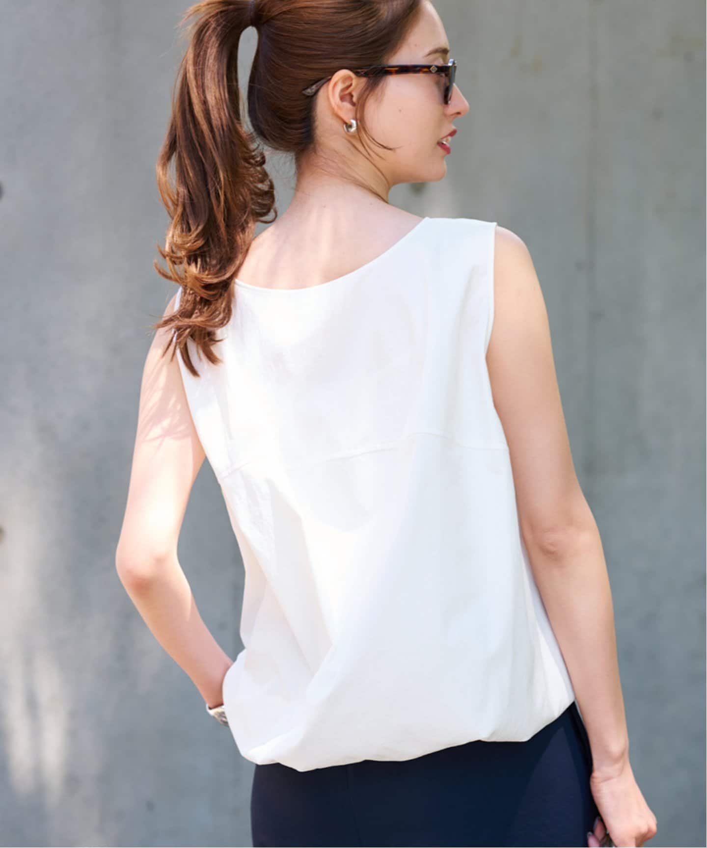 【フレームワーク/FRAMeWORK】のノースリフォルムブラウス 人気、トレンドファッション・服の通販 founy(ファニー) 　ファッション　Fashion　レディースファッション　Fashion for Women　トップス・カットソー　Cut & Sew Tops　シャツ・ブラウス・オフィスカジュアル　Elegant Blouses & Button-Ups　タイプライター　Typewriter Fabric, Crisp Cotton　ブラウジング　Blouson Silhouette, Cinched Waist　 other-1|ID: prp329100004600094 ipo3291000000032701010