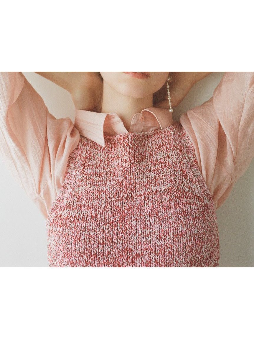 【スナイデル/SNIDEL】のSustainableニットタンクトップス インテリア・キッズ・メンズ・レディースファッション・服の通販 founy(ファニー) 　ファッション　Fashion　レディースファッション　Ladies' Fashion Online　トップス・カットソー　Tops/Tshirt　ニット　Knit Tops　ストレート　Straight　タンク　Tank　フィット　Fit　ボトム　Bottom　ミックス　Mix　ルーズ　Loose　ループ　Loop　おすすめ　Recommend　PNK[066]|ID: prp329100004600097 ipo3291000000032701032