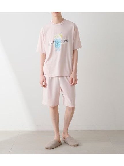 【ジェラートピケ オム/GELATO PIQUE HOMME / MEN】の【HOMME】【接触冷感】レーヨンアイスクリームソーダハーフパンツ インテリア・キッズ・メンズ・レディースファッション・服の通販 founy(ファニー) https://founy.com/ ファッション Fashion メンズファッション Men's Style Online ボトムス Bottoms/Men ハーフ / ショートパンツ Short Pants おすすめ Recommend とろみ Thickness ストレッチ Stretch ハーフ Half プリント Print ボーダー Border ポケット Pocket |ID: prp329100004600116 ipo3291000000032701126