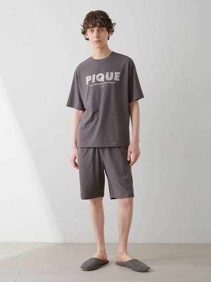 【ジェラートピケ オム/GELATO PIQUE HOMME / MEN】の【HOMME】【接触冷感】ファンクションピケロゴハーフパンツ インテリア・キッズ・メンズ・レディースファッション・服の通販 founy(ファニー) 　ファッション　Fashion　メンズファッション　Men's Style Online　ボトムス　Bottoms/Men　ハーフ / ショートパンツ　Short Pants　お家時間・ステイホーム　Home Time/Stay Home　アウトドア　Outdoor　ハーフ　Half　プリント　Print　ポケット　Pocket　夏　Summer　DGRY[008]|ID: prp329100004600117 ipo3291000000032701131