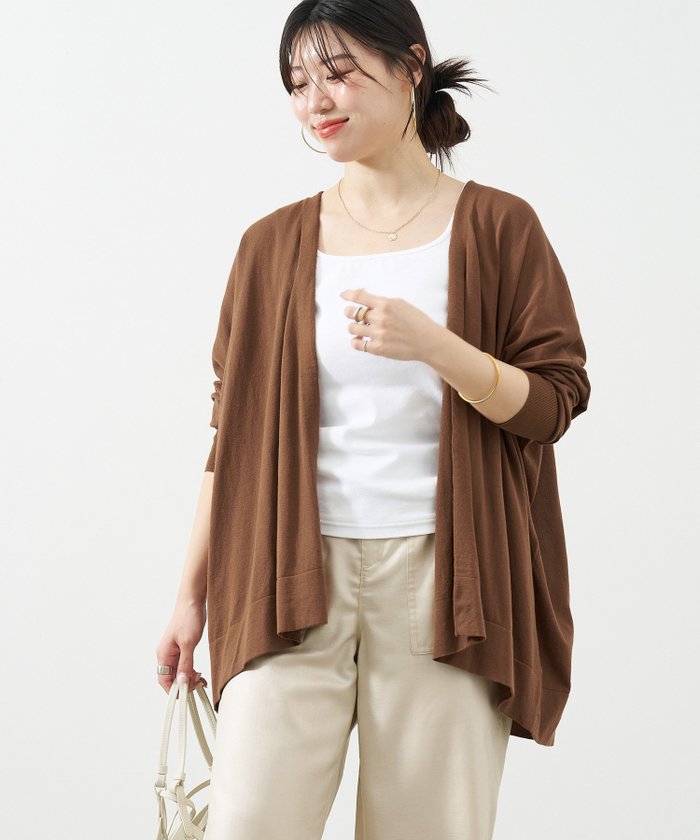 【マイカ ディール/MICA & DEAL】のUVカット-ハイツイストボタンレスカーディガン インテリア・キッズ・メンズ・レディースファッション・服の通販 founy(ファニー) https://founy.com/ ファッション Fashion レディースファッション Ladies' Fashion Online トップス・カットソー Tops/Tshirt カーディガン Cardigans カーディガン Cardigan 夏 Summer |ID: prp329100004600143 ipo3291000000032701357