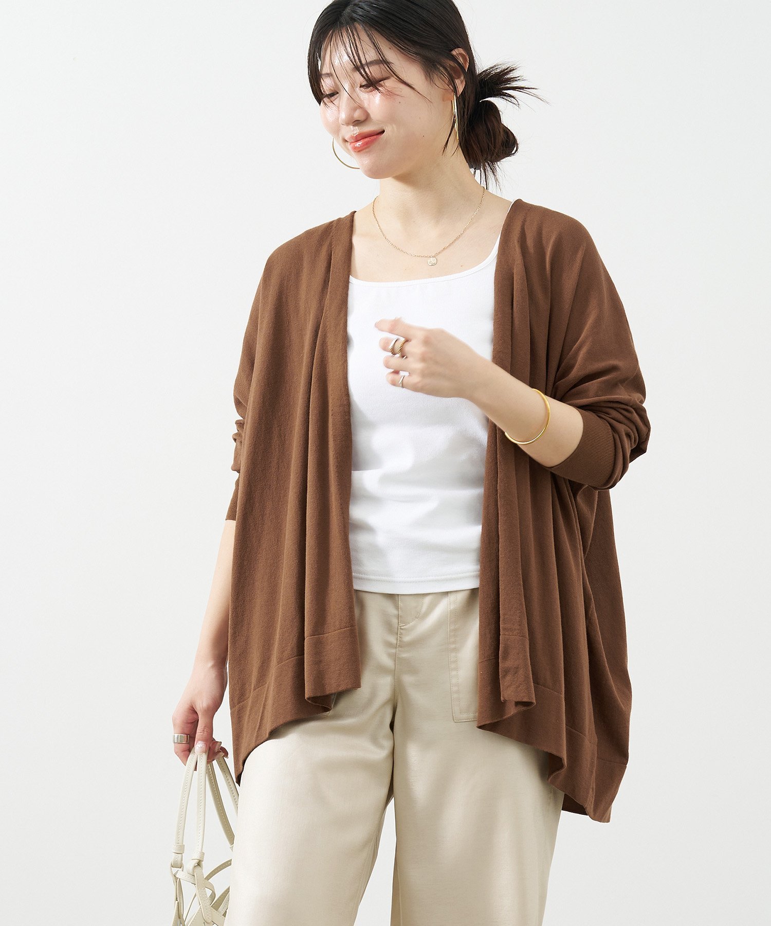 【マイカ ディール/MICA & DEAL】のUVカット-ハイツイストボタンレスカーディガン 人気、トレンドファッション・服の通販 founy(ファニー) 　ファッション　Fashion　レディースファッション　Ladies' Fashion Online　トップス・カットソー　Tops/Tshirt　カーディガン　Cardigans　カーディガン　Cardigan　夏　Summer　 other-1|ID: prp329100004600143 ipo3291000000032701357