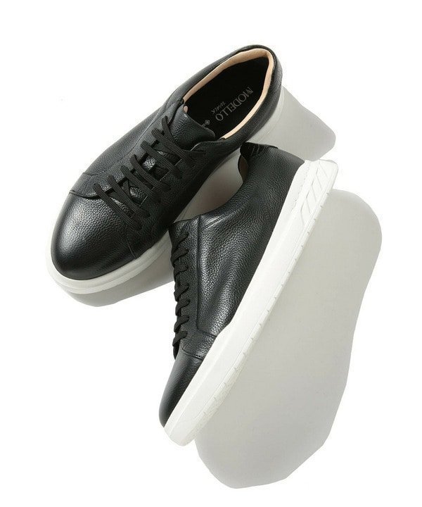 【メンズビギトーキョー/Men's Bigi / MEN】の【MODELLO/モデロ】GORETEX別注レザースニーカー インテリア・キッズ・メンズ・レディースファッション・服の通販 founy(ファニー) 　ファッション　Fashion　メンズファッション　Fashion for Men　シューズ・靴　Shoes　スニーカー / カジュアルにもスポーティにも　Sneakers & Trainers　クロコ　Crocodile, Croc Embossed　抗菌　Antibacterial, Bacteria-Resistant　シューズ　Shoes, Footwear　スニーカー　Sneakers, Trainers　トレンド　Trend, Trending Now　パッチ　Patch, Appliqué　別注　Limited Edition, Custom Order　ミックス　Mix, Mixed Style　ライニング　Inner Lining, Inner Fabric, Lined　エレガント 上品　Elegant　ブラック|ID: prp329100004600147 ipo3291000000033340158