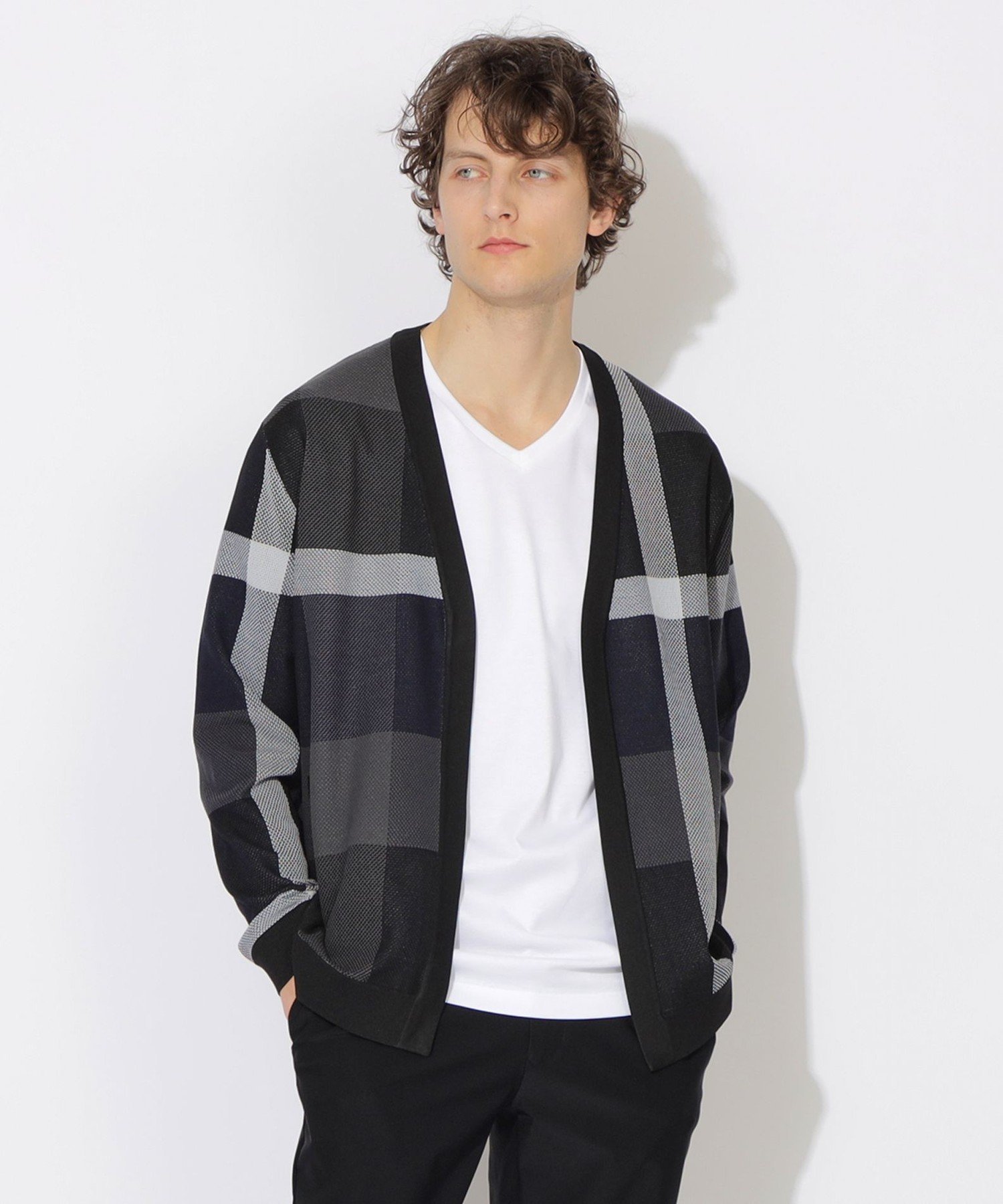 【その他のブランド/Other】の【WEB・一部店舗限定】クレストブリッジチェックインレーキナガシカーディガン インテリア・キッズ・メンズ・レディースファッション・服の通販 founy(ファニー) 　ファッション　Fashion　メンズファッション　Men's Style Online　カーディガン　Cardigan　ジャカード　Jacquard　ストレッチ　Stretch　フロント　Front　メッシュ　Mesh　エレガント 上品　Elegant　軽量　Lightweight　ダークネイビー|ID: prp329100004600148 ipo3291000000032701378