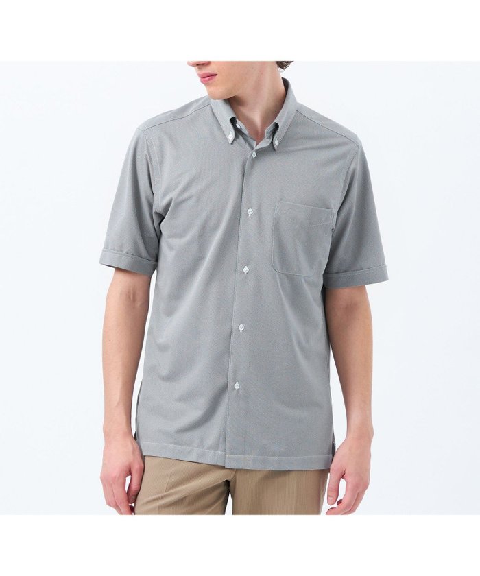 【マッキントッシュ フィロソフィー/MACKINTOSH PHILOSOPHY / MEN】の【WEB 一部店舗限定】トロッター オックス/ストライプ スクエアボタンダウン半袖シャツ インテリア・キッズ・メンズ・レディースファッション・服の通販 founy(ファニー) https://founy.com/ ファッション Fashion メンズファッション Men's Style Online オックス Ox 春 Spring コレクション Collection 吸水 Water Absorption シェイプ Shape シンプル Simple ジャージー Jersey スクエア Square ストライプ Stripe ストレッチ Stretch 半袖 Short Sleeve おすすめ Recommend 夏 Summer |ID: prp329100004600149 ipo3291000000032701385