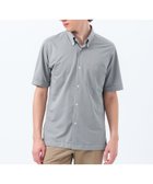 【マッキントッシュ フィロソフィー/MACKINTOSH PHILOSOPHY / MEN】の【WEB 一部店舗限定】トロッター オックス/ストライプ スクエアボタンダウン半袖シャツ グレー|ID: prp329100004600149 ipo3291000000032701386