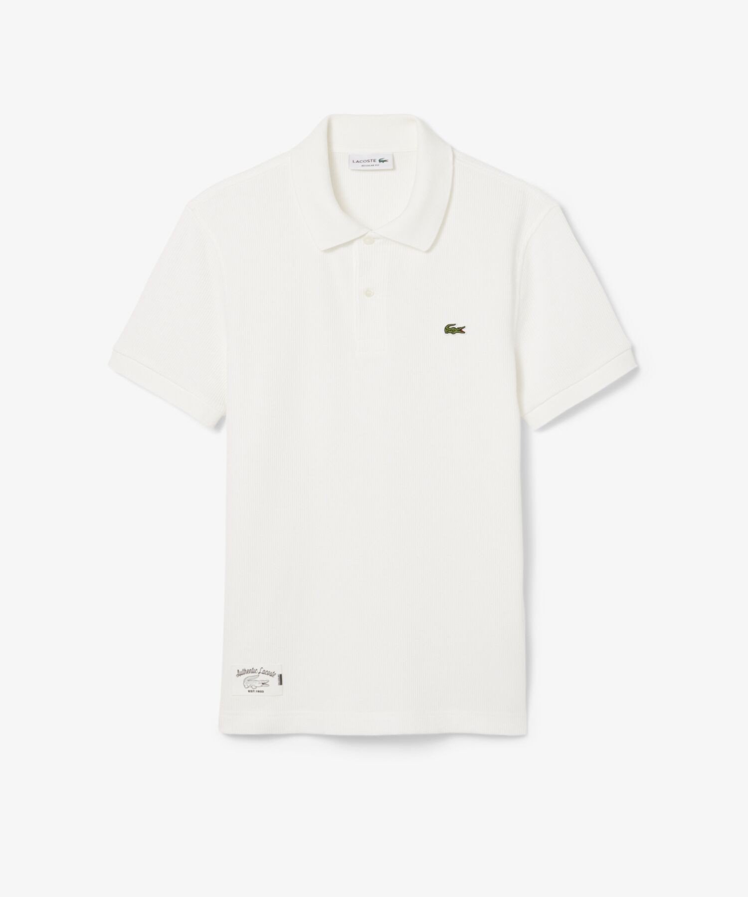 【ラコステ/LACOSTE / MEN】のスクエアニットポロシャツ インテリア・キッズ・メンズ・レディースファッション・服の通販 founy(ファニー) 　ファッション　Fashion　メンズファッション　Men's Style Online　パッチ　Patch　ベーシック　Basic　ポロシャツ　Polo Shirt　エレガント 上品　Elegant　ホワイト|ID: prp329100004600157 ipo3291000000032701450