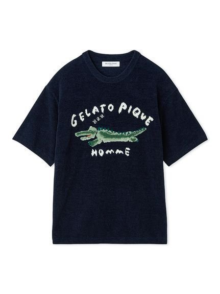 【ジェラートピケ オム/GELATO PIQUE HOMME / MEN】の【HOMME】エアリーモコ ワニジャガードプルオーバー インテリア・キッズ・メンズ・レディースファッション・服の通販 founy(ファニー) 　ファッション　Fashion　メンズファッション　Fashion for Men　トップス・カットソー　Cut & Sew Tops　おすすめ　Recommended / Our Picks　コレクション　Collection, Seasonal Line　夏　Summer　手描き　Hand-Drawn, Illustrated　NVY[089]|ID: prp329100004600160 ipo3291000000032701467