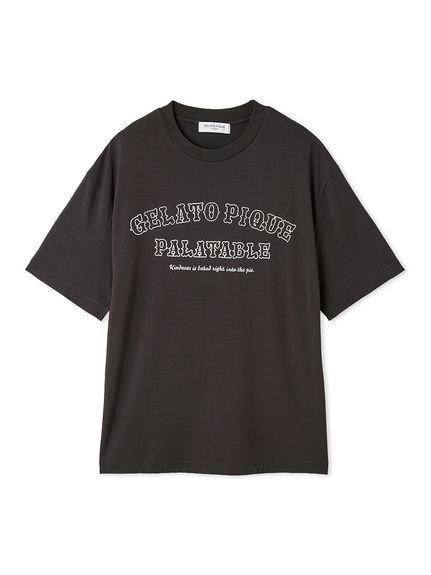 【ジェラートピケ オム/GELATO PIQUE HOMME / MEN】の【HOMME】【接触冷感】ダイナーロゴTシャツ インテリア・キッズ・メンズ・レディースファッション・服の通販 founy(ファニー) 　ファッション　Fashion　メンズファッション　Men's Style Online　おすすめ　Recommend　なめらか　Smooth　ハーフ　Half　プリント　Print　モチーフ　Motif　DGRY[008]|ID: prp329100004600165 ipo3291000000032701495