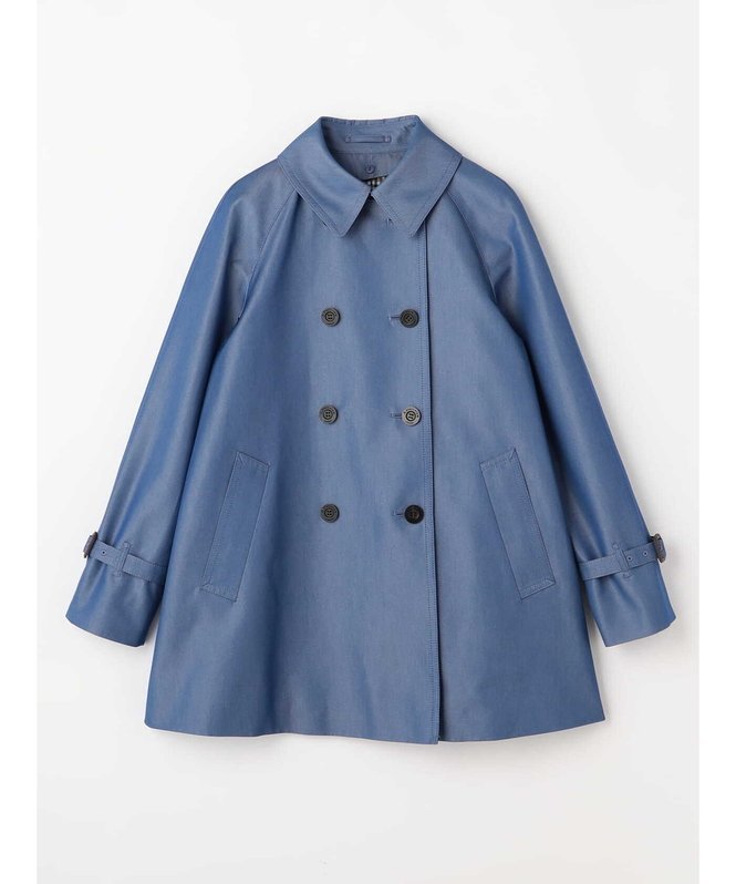 【アクアスキュータム/Aquascutum】のA LINE TRENCH COAT インテリア・キッズ・メンズ・レディースファッション・服の通販 founy(ファニー) 　ファッション　Fashion　レディースファッション　Ladies' Fashion Online　アウター　Coat Outerwear　コート　Coats　トレンチコート　Trench Coats　ショート　Short　シンプル　Simple　ジャケット　Jacket　トレンチ　Trench　フラップ　Flap　ライナー　Liner　おすすめ　Recommend　ブルー|ID: prp329100004600184 ipo3291000000032701669