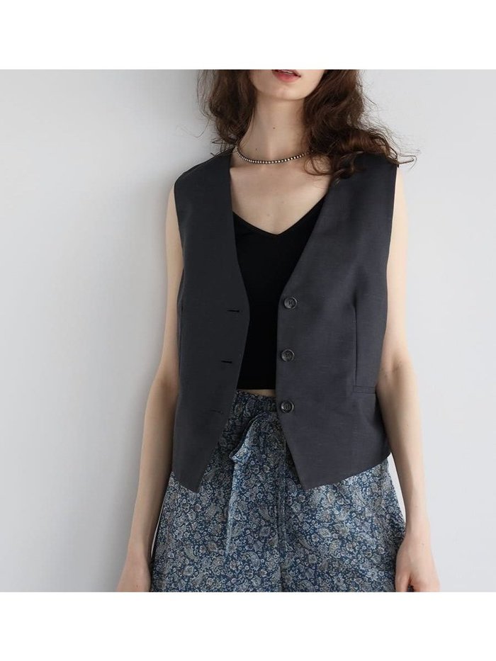 【ヴァン/Vin】のセルロースリネンショートベスト インテリア・キッズ・メンズ・レディースファッション・服の通販 founy(ファニー) https://founy.com/ ファッション Fashion レディースファッション Ladies' Fashion Online アウター Coat Outerwear トップス・カットソー Tops/Tshirt ベスト/ジレ Gilets/Vests おすすめ Recommend コンパクト Compact ショート Short ネップ Nep Yarn フォーマル Formal ベスト Vest |ID: prp329100004600188 ipo3291000000032701700
