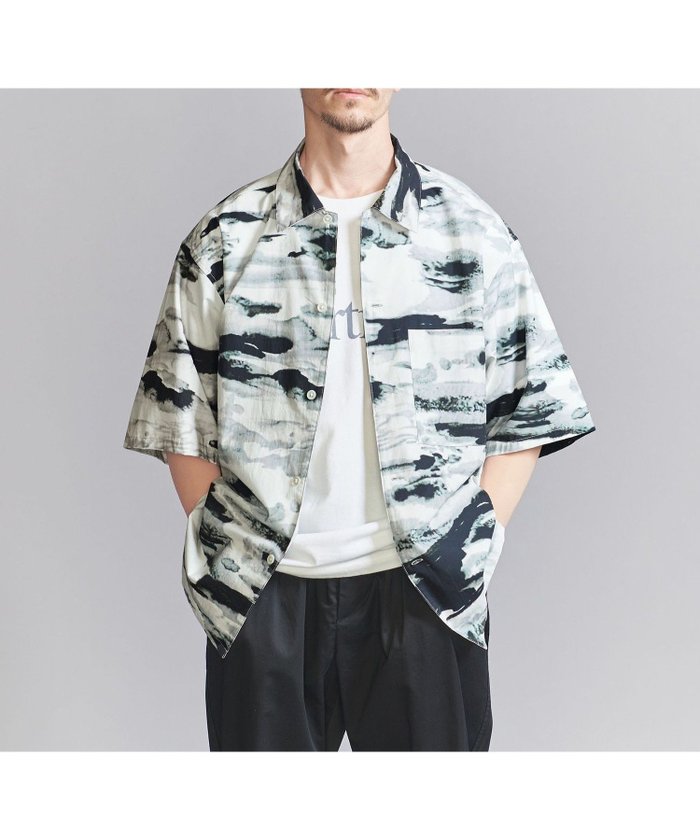 【その他のブランド/Other】のロンシャン インク プリント グランデシャツ インテリア・キッズ・メンズ・レディースファッション・服の通販 founy(ファニー) https://founy.com/ ファッション Fashion メンズファッション Men's Style Online コレクション Collection コンパクト Compact サンダル Sandals シンプル Simple スタンダード Standard スラックス Slacks トレンド Trend ドレープ Drape パターン Pattern プリント Print ベーシック Basic ボックス Box ポケット Pocket 半袖 Short Sleeve モダン Modern モノトーン Monotone リラックス Relax おすすめ Recommend 夏 Summer 旅行 Travel |ID: prp329100004600200 ipo3291000000032701760