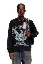【ディーゼル/DIESEL / MEN】のメンズ Tシャツ 長袖 グラフィック ブラック|ID: prp329100004600202 ipo3291000000032701770