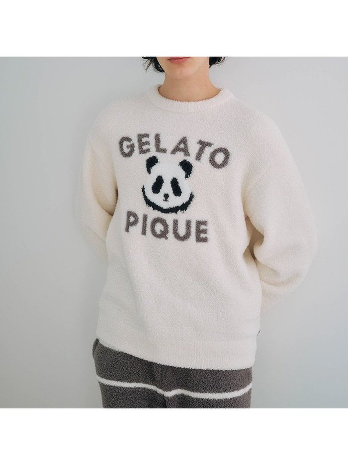 【ジェラートピケ オム/GELATO PIQUE HOMME / MEN】の【HOMME】パウダーパンダジャガードプルオーバー インテリア・キッズ・メンズ・レディースファッション・服の通販 founy(ファニー) https://founy.com/ ファッション Fashion メンズファッション Men's Style Online トップス・カットソー Tops/Tshirt/Men シンプル Simple パウダー Powder メンズ Mens 春 Spring |ID: prp329100004600218 ipo3291000000032701865
