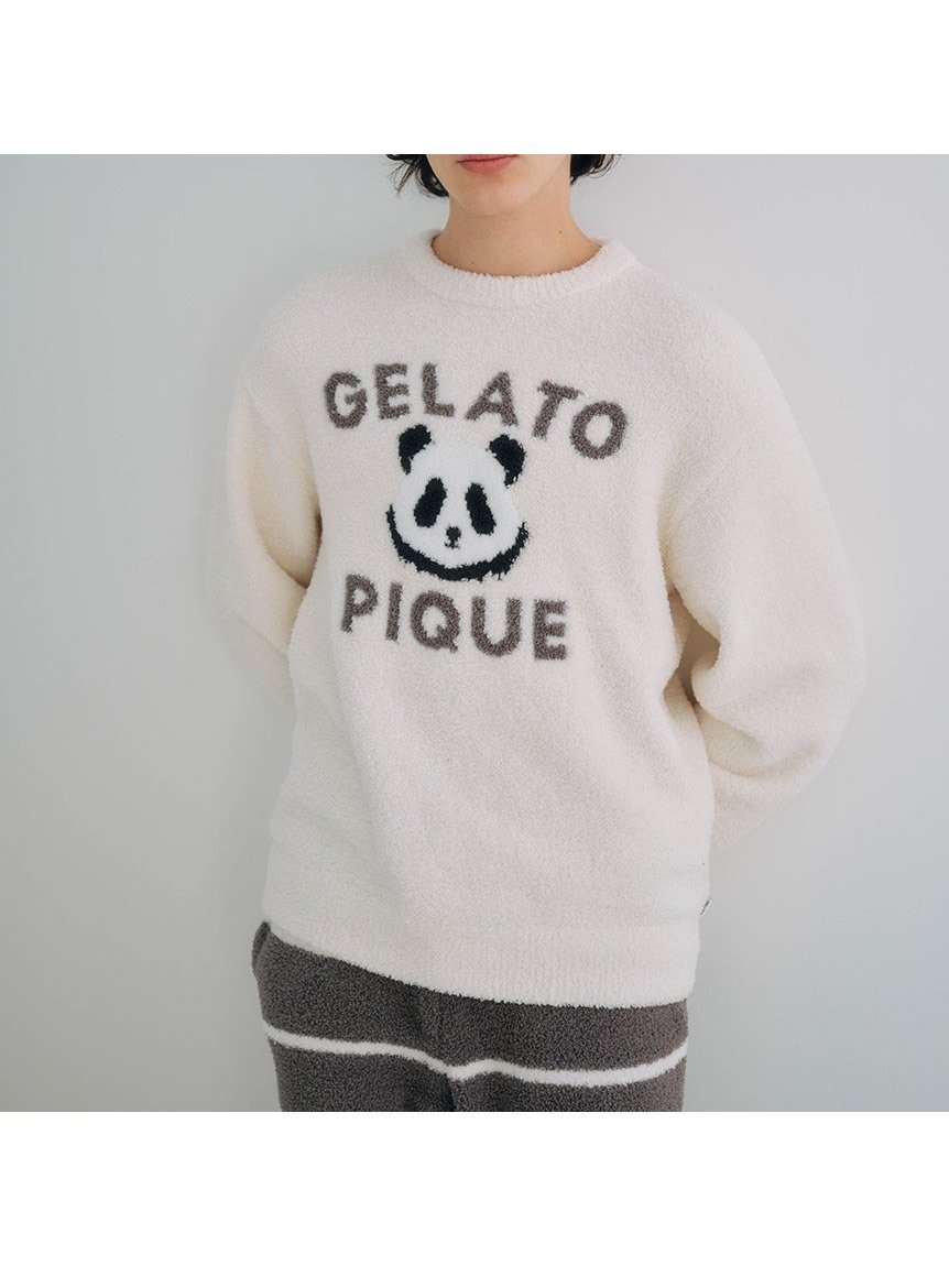 【ジェラートピケ オム/GELATO PIQUE HOMME / MEN】の【HOMME】パウダーパンダジャガードプルオーバー 人気、トレンドファッション・服の通販 founy(ファニー) 　ファッション　Fashion　メンズファッション　Fashion for Men　トップス・カットソー　Cut & Sew Tops　シンプル　Simple, Minimal　パウダー　Powder, Soft Tone　メンズ　Men's, Menswear　春　Spring　 other-1|ID: prp329100004600218 ipo3291000000032701865