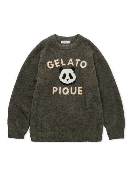 【ジェラートピケ オム/GELATO PIQUE HOMME / MEN】の【HOMME】パウダーパンダジャガードプルオーバー インテリア・キッズ・メンズ・レディースファッション・服の通販 founy(ファニー) 　ファッション　Fashion　メンズファッション　Fashion for Men　トップス・カットソー　Cut & Sew Tops　シンプル　Simple, Minimal　パウダー　Powder, Soft Tone　メンズ　Men's, Menswear　春　Spring　GRY[006]|ID: prp329100004600218 ipo3291000000032701867