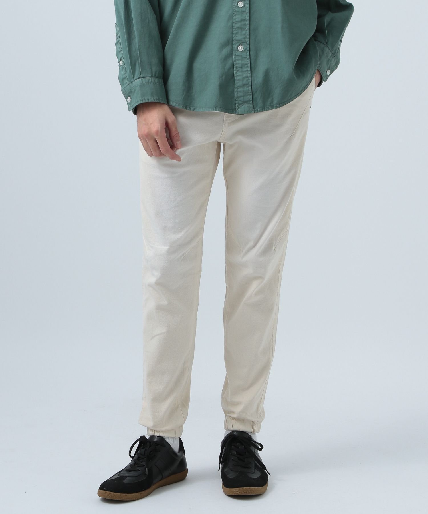 【ベイフロー/BAYFLOW / MEN】の定番のストレッチパンツ FLOWカラージョグパンツ インテリア・キッズ・メンズ・レディースファッション・服の通販 founy(ファニー) 　ファッション　Fashion　メンズファッション　Men's Style Online　ボトムス　Bottoms/Men　おすすめ　Recommend　ストレッチ　Stretch　スピンドル　Spindle　リネン　Linen　ヴィンテージ　Vintage　定番　Standard　オフホワイト11|ID: prp329100004600219 ipo3291000000032701872