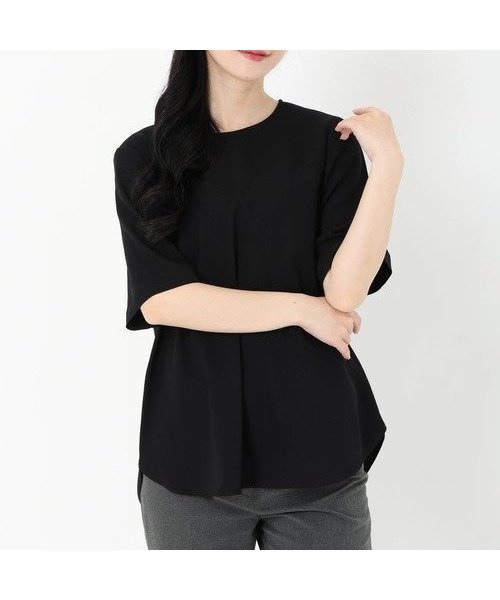 【ストロベリーフィールズ/STRAWBERRY FIELDS】のTブラウス インテリア・キッズ・メンズ・レディースファッション・服の通販 founy(ファニー) 　ファッション　Fashion　レディースファッション　Ladies' Fashion Online　トップス・カットソー　Tops/Tshirt　シャツ/ブラウス　Shirts/Blouses　ブラック2|ID: prp329100004600226 ipo3291000000032701924