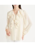 【セルフォード/CELFORD】のシフォンフリルブラウス 人気、トレンドファッション・服の通販 founy(ファニー) 雑誌掲載アイテム Magazine Items ファッション雑誌 Fashion Magazines ビジンヒャッカ 美人百花 ファッション Fashion レディースファッション Ladies' Fashion Online トップス・カットソー Tops/Tshirt シャツ/ブラウス Shirts/Blouses 3月号 March Issue おすすめ Recommend インナー Inner インナーキャミ Inner Cami キャミソール Camisole シフォン Chiffon シャーリング Shirring シルバー Silver ドット Dot フリル Frills ランダム Random 無地 Plain Color 雑誌 Magazine thumbnail IVR[003]|ID: prp329100004600243 ipo3291000000032702030