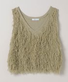 【ジーナシス/JEANASiS】のライトグロッシーループフリンジNS 人気、トレンドファッション・服の通販 founy(ファニー) ファッション Fashion レディースファッション Fashion for Women おすすめ Recommended / Our Picks インナー Innerwear カットソー Cut and Sewn Top フリンジ Fringe, Tassel フレア Flare, Flared ベスト Vest, Waistcoat ボトム Bottoms, Lower Wear ループ Loop, Loop Knit ワイド Wide, Wide Fit 半袖 Short Sleeve, Half Sleeve thumbnail グリーン系その他|ID: prp329100004600247 ipo3291000000032723051