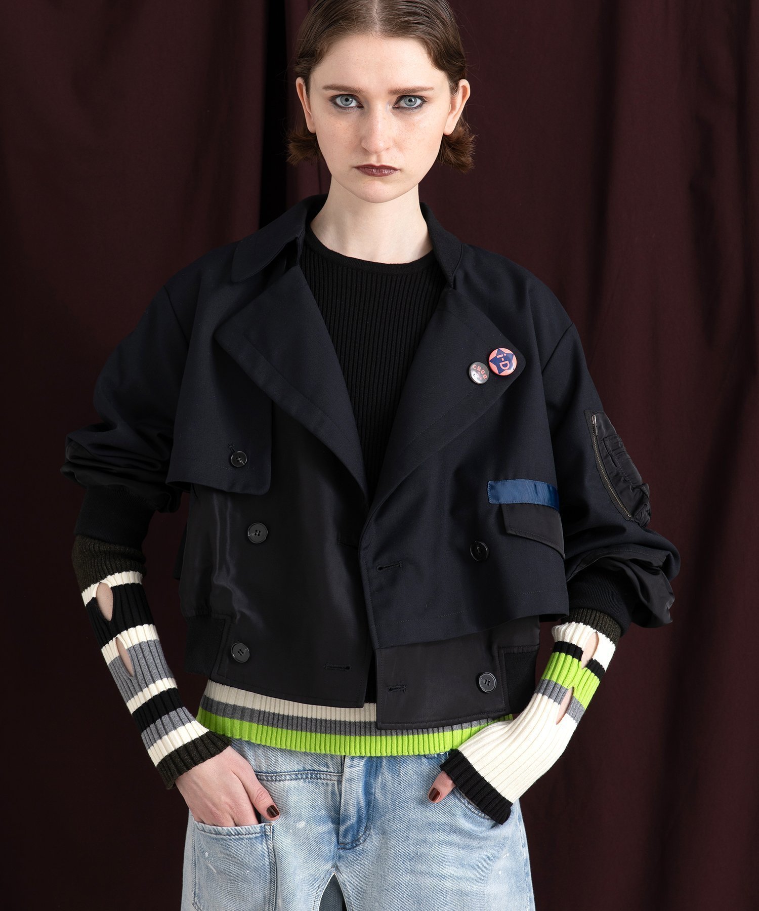 【アウラアイラ/AULA AILA】のTRENCH MA-1 インテリア・キッズ・メンズ・レディースファッション・服の通販 founy(ファニー) 　ファッション　Fashion　レディースファッション　Fashion for Women　アウター　Coat / Outerwear Collection　MA-1ジャケット　MA-1 Bomber Jackets / Flight Jackets　冬　Winter / This Winter　トレンチ　Trench, Trench Coat　A/W・秋冬　Autumn/Winter　BLACK|ID: prp329100004600283 ipo3291000000032702450