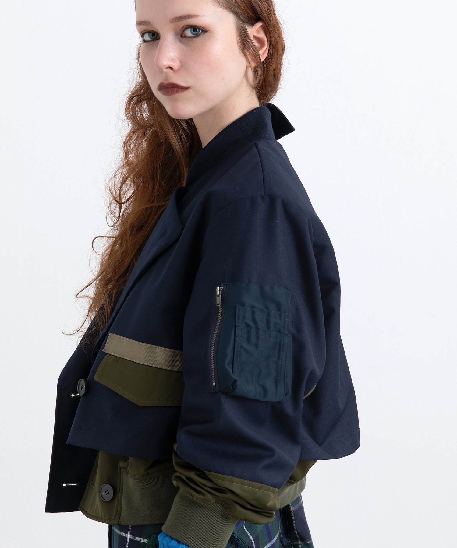 【アウラアイラ/AULA AILA】のTRENCH MA-1 インテリア・キッズ・メンズ・レディースファッション・服の通販 founy(ファニー) 　ファッション　Fashion　レディースファッション　Fashion for Women　アウター　Coat / Outerwear Collection　MA-1ジャケット　MA-1 Bomber Jackets / Flight Jackets　冬　Winter / This Winter　トレンチ　Trench, Trench Coat　A/W・秋冬　Autumn/Winter　NAVY×KHAKI|ID: prp329100004600283 ipo3291000000032702452