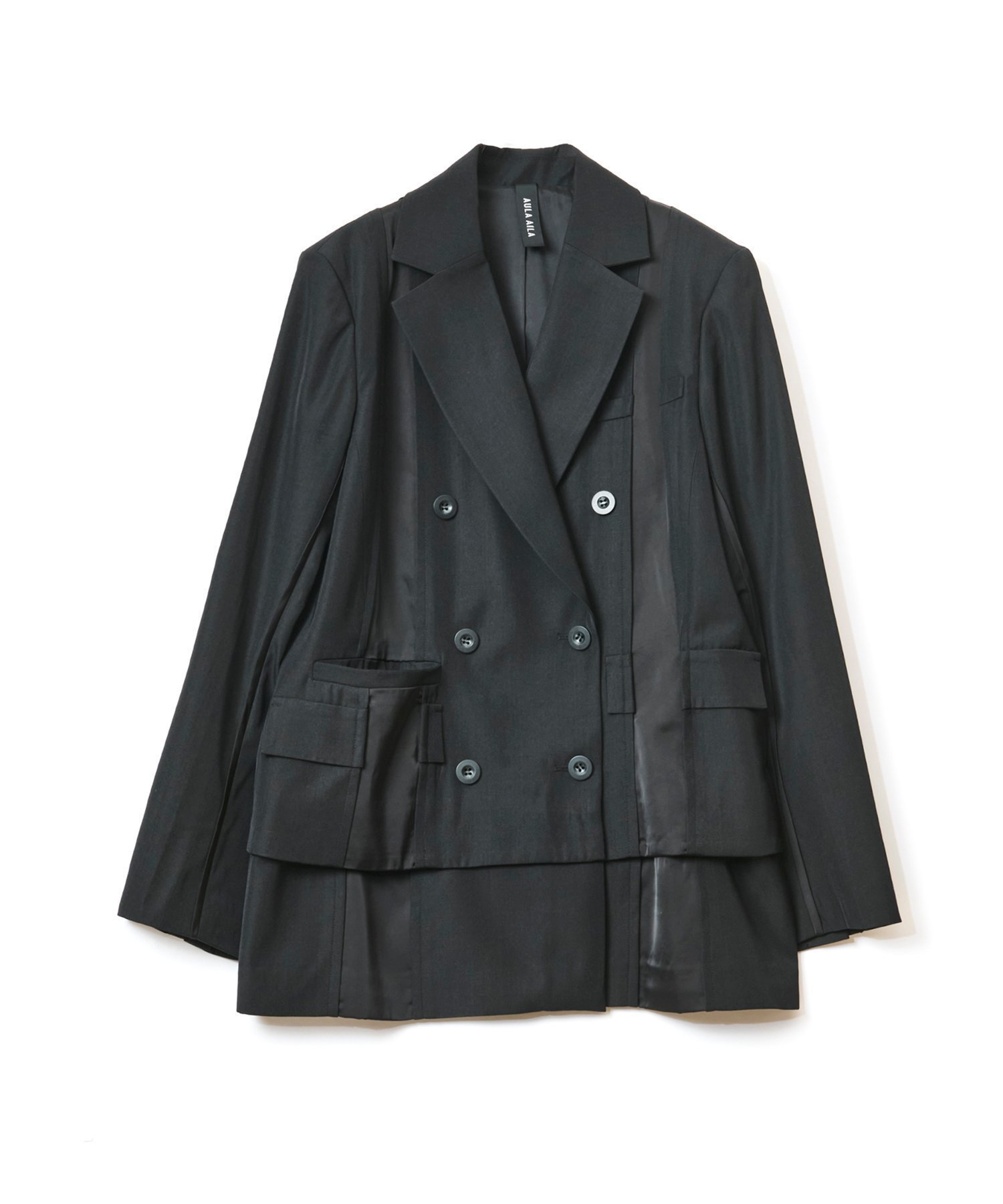 【アウラアイラ/AULA AILA】の2WAY LOOSE JACKET インテリア・キッズ・メンズ・レディースファッション・服の通販 founy(ファニー) 　ファッション　Fashion　レディースファッション　Fashion for Women　アウター　Coat / Outerwear Collection　レディースジャケット・軽アウター　Jackets　冬　Winter / This Winter　A/W・秋冬　Autumn/Winter　BLACK|ID: prp329100004600285 ipo3291000000032702459