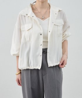 【パルグループ/PAL GROUP】の【SHENERY】シアーブルゾン 人気、トレンドファッション・服の通販 founy(ファニー) ファッション Fashion レディースファッション Fashion for Women アウター Coat / Outerwear Collection ブルゾンジャケット・スポーティアウター Blouson Jackets シアー Sheer, See-Through バランス Balance, Style Balance ブルゾン Blouson, Bomber Jacket 夏 Summer |ID:prp329100004600286