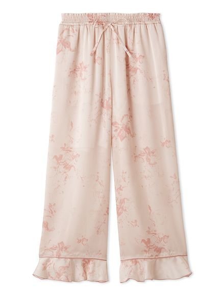 【スナイデル ホーム/SNIDEL HOME】の【Luxshine】【接触冷感】プリントロングパンツ インテリア・キッズ・メンズ・レディースファッション・服の通販 founy(ファニー) 　ファッション　Fashion　レディースファッション　Fashion for Women　パンツ　Pants & Trousers　おすすめ　Recommended / Our Picks　ドレープ　Drape, Draping Fabric　パイピング　Piping, Trim Design　フラワー　Flower, Floral　フリル　Frill, Ruffle　プリント　Print, Printed Pattern　ポケット　Pocket, Pocket Detail　リュクス　Luxury, Elegant, High-End, Chic　ロング　Long, Long-Length　エレガント 上品　Elegant　吸水　Absorbent, Quick-Dry　LPNK[061]|ID: prp329100004600289 ipo3291000000032702476