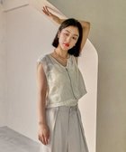 【レプシィム ローリーズファーム/LEPSIM LOWRYS FARM】のエンブロイダリーレースジレ 人気、トレンドファッション・服の通販 founy(ファニー) ファッション Fashion レディースファッション Fashion for Women アウター Coat / Outerwear Collection トップス・カットソー Cut & Sew Tops ベスト&ジレ / 重ね着スタイル Vests & Gilets おすすめ Recommended / Our Picks ショート Short, Short Length セットアップ Set-Up, Coordinated Outfit トレンド Trend, Trending Now ボトム Bottoms, Lower Wear レース Lace, Lace Fabric 今季 This Season, Current Season thumbnail アイボリー08|ID: prp329100004600298 ipo3291000000033586416