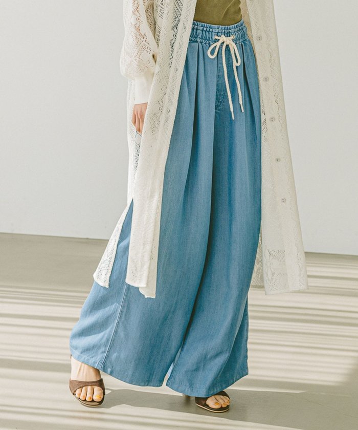 【ベイフロー/BAYFLOW】のテンセルデニムワイドパンツ インテリア・キッズ・メンズ・レディースファッション・服の通販 founy(ファニー) https://founy.com/ ファッション Fashion レディースファッション Ladies' Fashion Online パンツ Pants おすすめ Recommend インディゴ Indigo スピンドル Spindle デニム Denim ブリーチ Bleach リラックス Relax ワイド Wide 夏 Summer 春 Spring S/S・春夏 Ss・Spring/Summer |ID: prp329100004600305 ipo3291000000032702530