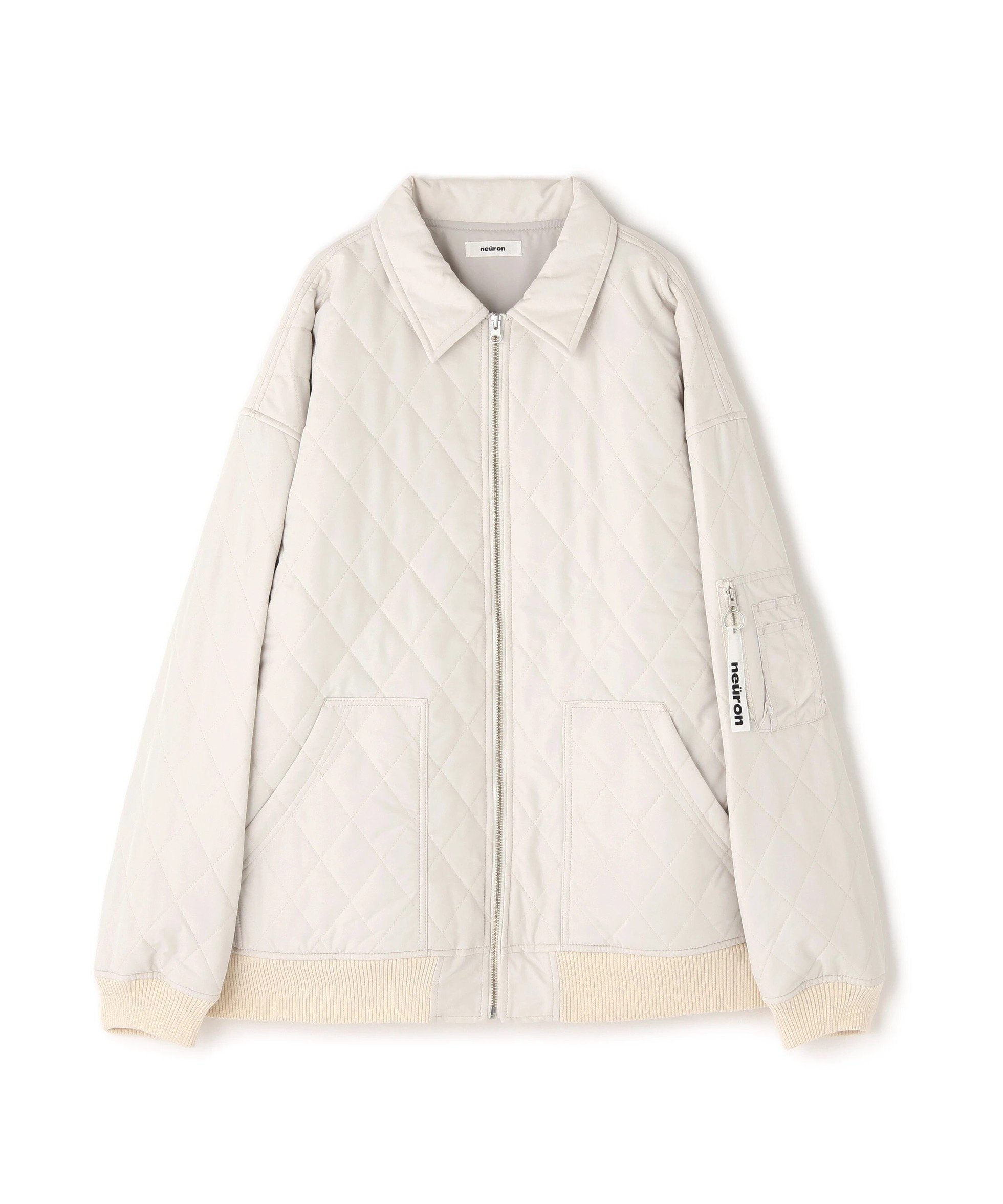 【エルエイチピー/LHP】のneuron/にゅうろん/キルティングブルゾン インテリア・キッズ・メンズ・レディースファッション・服の通販 founy(ファニー) 　ファッション　Fashion　レディースファッション　Fashion for Women　アウター　Coat / Outerwear Collection　ブルゾンジャケット・スポーティアウター　Blouson Jackets　カットソー　Cut and Sewn Top　キルティング　Quilted, Quilting　スタッズ　Studs, Metal Accents　財布　Wallet, Purse　ブルゾン　Blouson, Bomber Jacket　ポケット　Pocket, Pocket Detail　無地　Plain, Solid Color　A/W・秋冬　Autumn/Winter　ホワイト|ID: prp329100004600328 ipo3291000000032765103