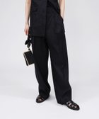 【バビロン/BABYLONE / KIDS】のリネンレーヨンストレッチワイドパンツ ブラック19|ID: prp329100004600349 ipo3291000000032702882