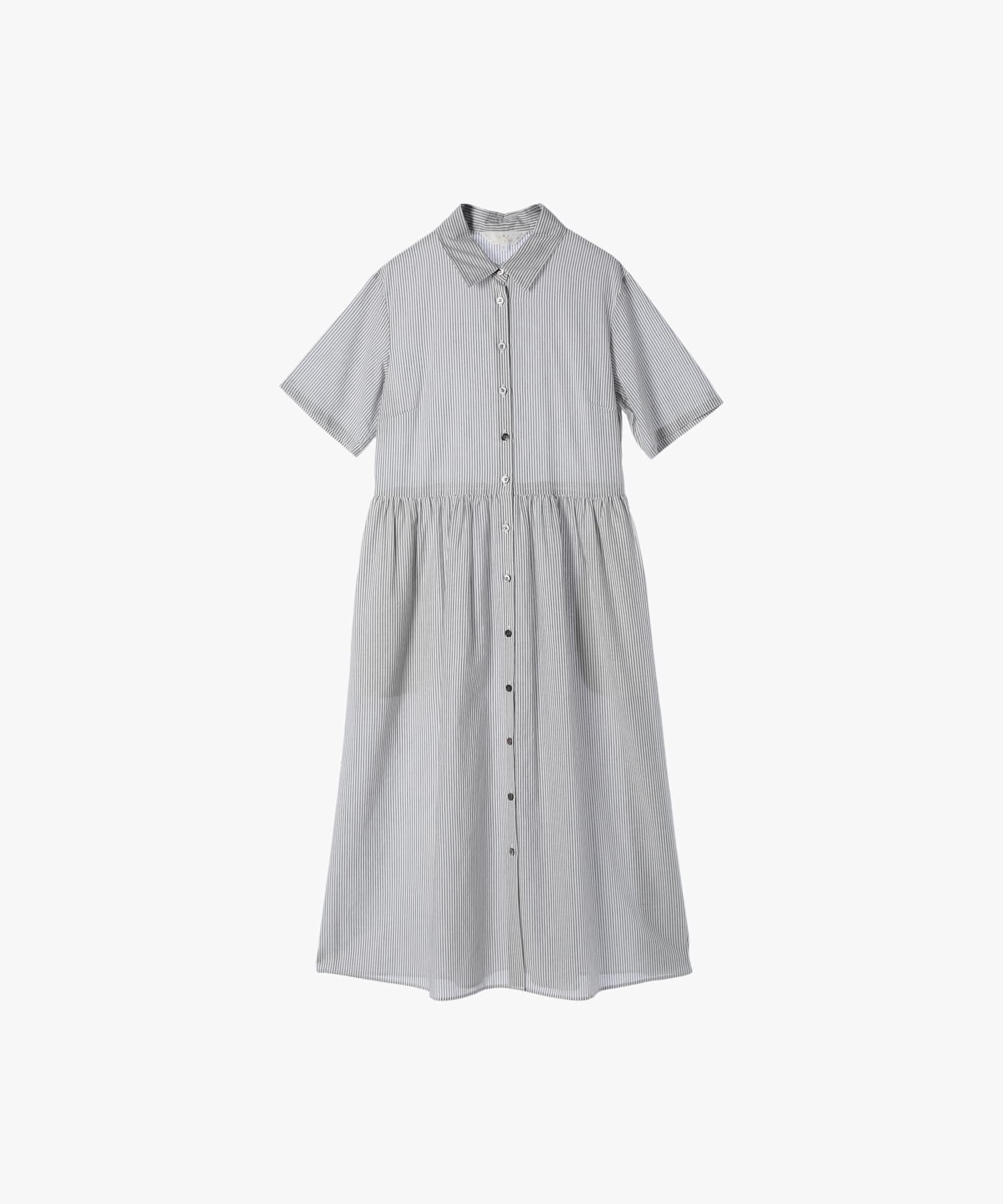 【アニエスベー ファム/agnes b. FEMME】のコットンボイルストライプワンピース 人気、トレンドファッション・服の通販 founy(ファニー) 　ファッション　Fashion　レディースファッション　Fashion for Women　ワンピース　Dresses　ギャザー　Gathered, Ruffled　ストライプ　Stripe, Striped Pattern　 other-1|ID: prp329100004600508 ipo3291000000032708339