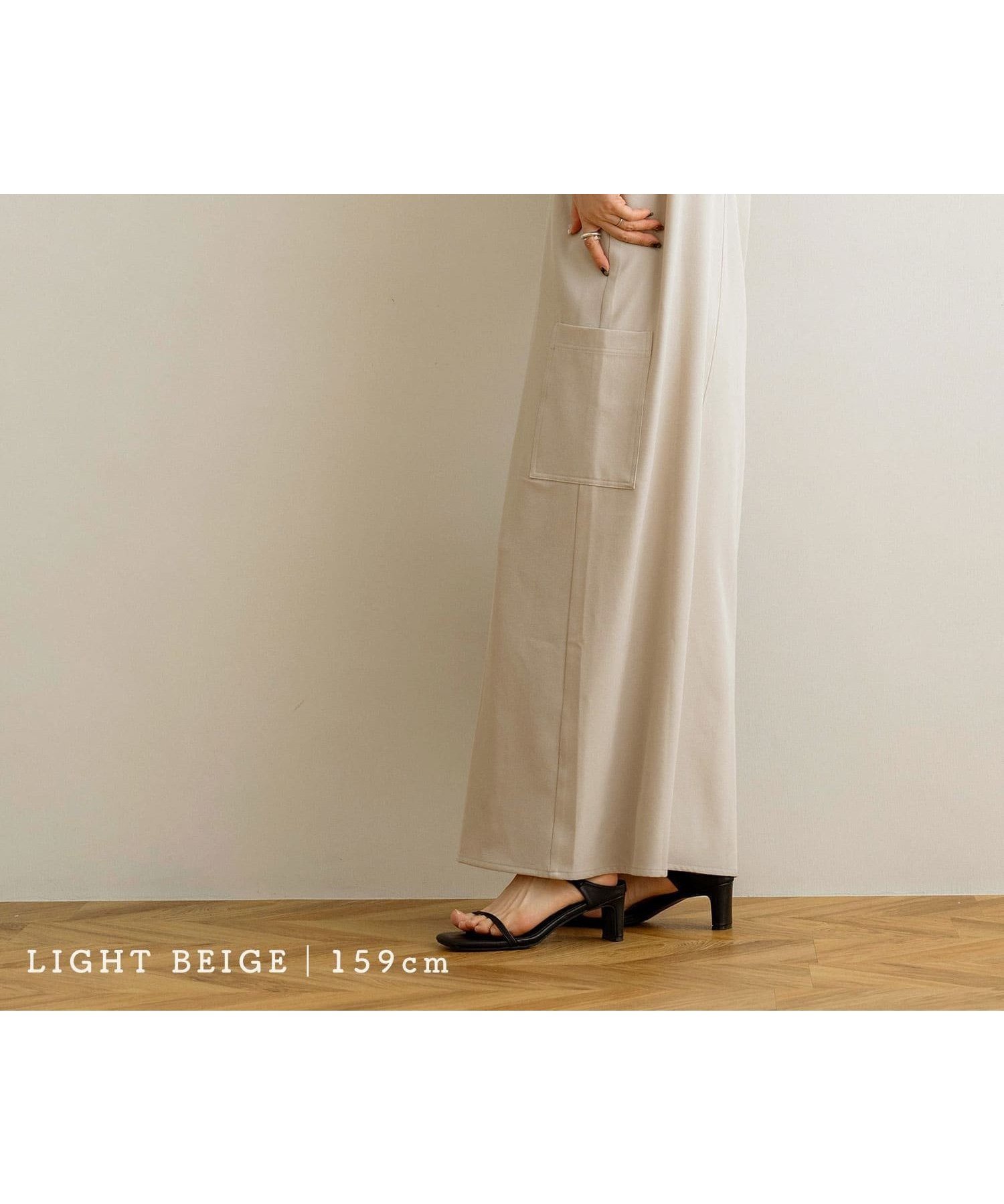【その他のブランド/Other】のストレッチツイルジャンパースカート インテリア・キッズ・メンズ・レディースファッション・服の通販 founy(ファニー) 　ファッション　Fashion　レディースファッション　Fashion for Women　スカート　Skirts　シンプル　Simple, Minimal　スリット　Slit, Slit Detail　ツイル　Twist, Twisted Detail　ポケット　Pocket, Pocket Detail　夏　Summer　春　Spring　S/S・春夏　SS, Spring/Summer, Warm Season　ライトベージュ|ID: prp329100004600518 ipo3291000000032708421