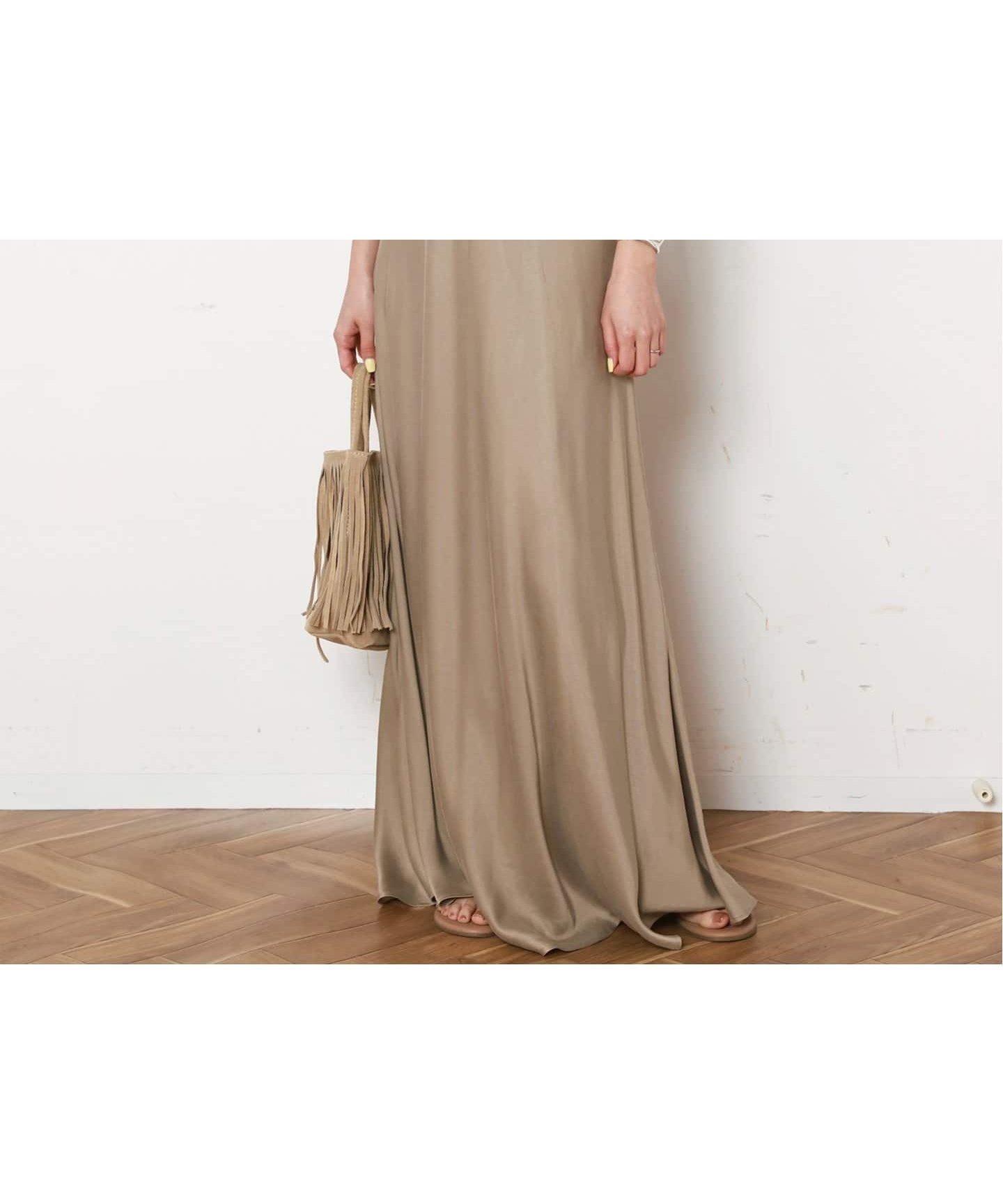【エーピーストゥディオ/AP STUDIO】の* Cu/R Camisole Dress インテリア・キッズ・メンズ・レディースファッション・服の通販 founy(ファニー) 　ファッション　Fashion　レディースファッション　Fashion for Women　ワンピース　Dresses　フォーマル・パーティードレス・結婚式用ドレス　Elegant & Casual Dresses　インナー　Innerwear　キャミソール　Camisole, Spaghetti Strap Top　ダウン　Down, Puffer　ドレス　Dress, One-Piece　フェミニン　Feminine, Girly　ヴィンテージ　Vintage Style　ベージュ|ID: prp329100004600530 ipo3291000000032708495