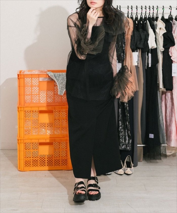 【その他のブランド/Other】のblooming tulle dress インテリア・キッズ・メンズ・レディースファッション・服の通販 founy(ファニー) https://founy.com/ ファッション Fashion レディースファッション Fashion for Women ワンピース Dresses フォーマル・パーティードレス・結婚式用ドレス Elegant & Casual Dresses |ID: prp329100004600532 ipo3291000000032708513
