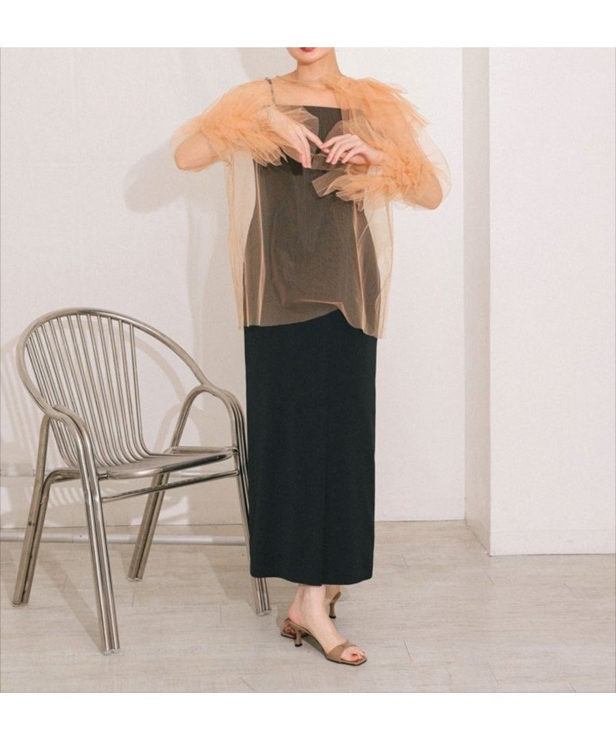【その他のブランド/Other】のblooming tulle dress インテリア・キッズ・メンズ・レディースファッション・服の通販 founy(ファニー) 　ファッション　Fashion　レディースファッション　Fashion for Women　ワンピース　Dresses　フォーマル・パーティードレス・結婚式用ドレス　Elegant & Casual Dresses　オレンジ|ID: prp329100004600532 ipo3291000000032708517