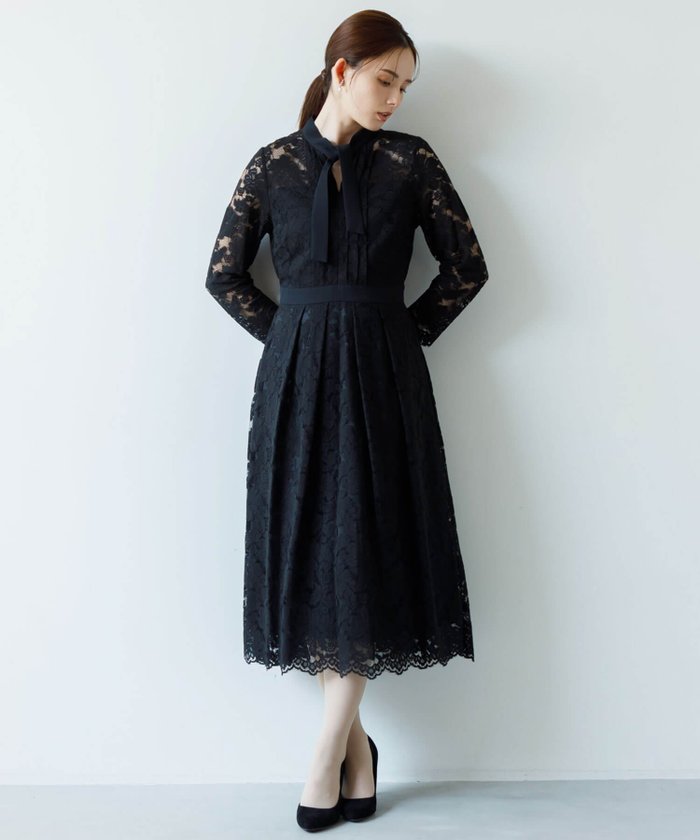 【その他のブランド/Other】の【WEB限定】ボウタイレースドレス インテリア・キッズ・メンズ・レディースファッション・服の通販 founy(ファニー) https://founy.com/ ファッション Fashion レディースファッション Fashion for Women ワンピース Dresses フォーマル・パーティードレス・結婚式用ドレス Elegant & Casual Dresses コレクション Collection, Seasonal Line ジャケット Jacket, Outerwear ジョーゼット Georgette, Semi-Sheer Fabric スカラップ Scallop, Scalloped Edge スーツ Suit, Formalwear ドレス Dress, One-Piece ハンカチ Handkerchief, Hanky バランス Balance, Style Balance パターン Pattern, Design Print フィット Fit, Slim Fit フレア Flare, Flared ポケット Pocket, Pocket Detail レース Lace, Lace Fabric ワンポイント One Point, Statement Accent おすすめ Recommended / Our Picks セレモニー Ceremony 結婚式 Wedding 二次会 After Party |ID: prp329100004600543 ipo3291000000032708606