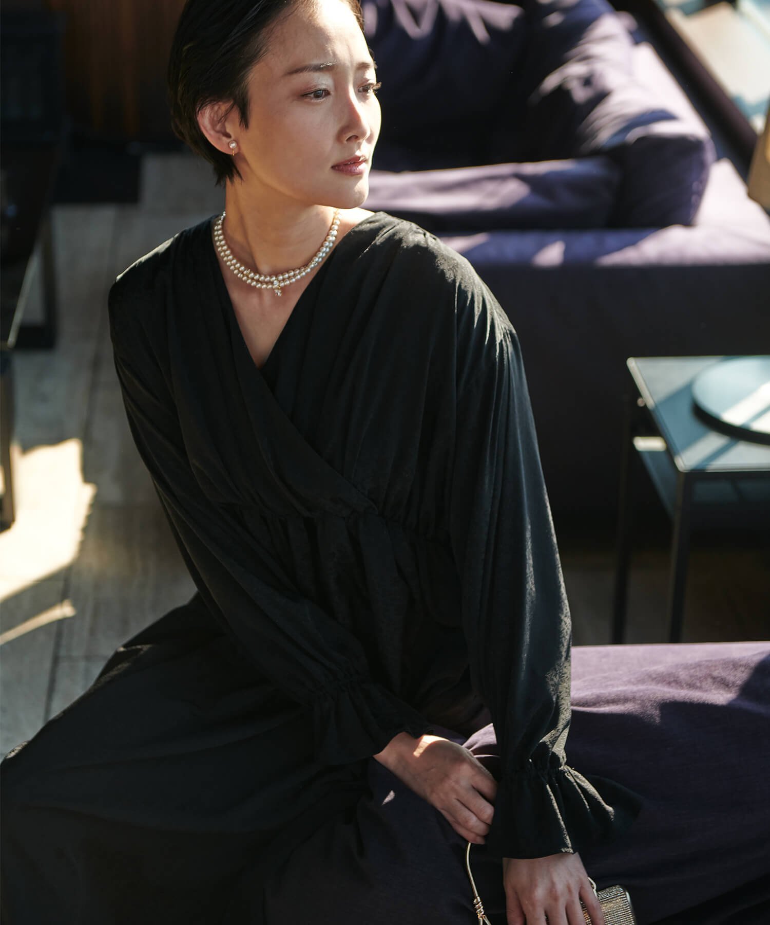 【その他のブランド/Other】の【WEB限定】小花柄サテンジャカードドレス 人気、トレンドファッション・服の通販 founy(ファニー) 　ファッション　Fashion　レディースファッション　Fashion for Women　ワンピース　Dresses　フォーマル・パーティードレス・結婚式用ドレス　Elegant & Casual Dresses　オケージョン　Occasion Wear　コレクション　Collection, Seasonal Line　シャーリング　Shirring, Ruched　ジャカード／ジャガード　Jacquard, Woven Pattern　デニム　Denim, Jeans Material　ドレス　Dress, One-Piece　パターン　Pattern, Design Print　フォーマル　Formal, Dressy　フラワー　Flower, Floral　ポケット　Pocket, Pocket Detail　レース　Lace, Lace Fabric　おすすめ　Recommended / Our Picks　セレモニー　Ceremony　結婚式　Wedding　二次会　After Party　 other-1|ID: prp329100004600544 ipo3291000000032708611