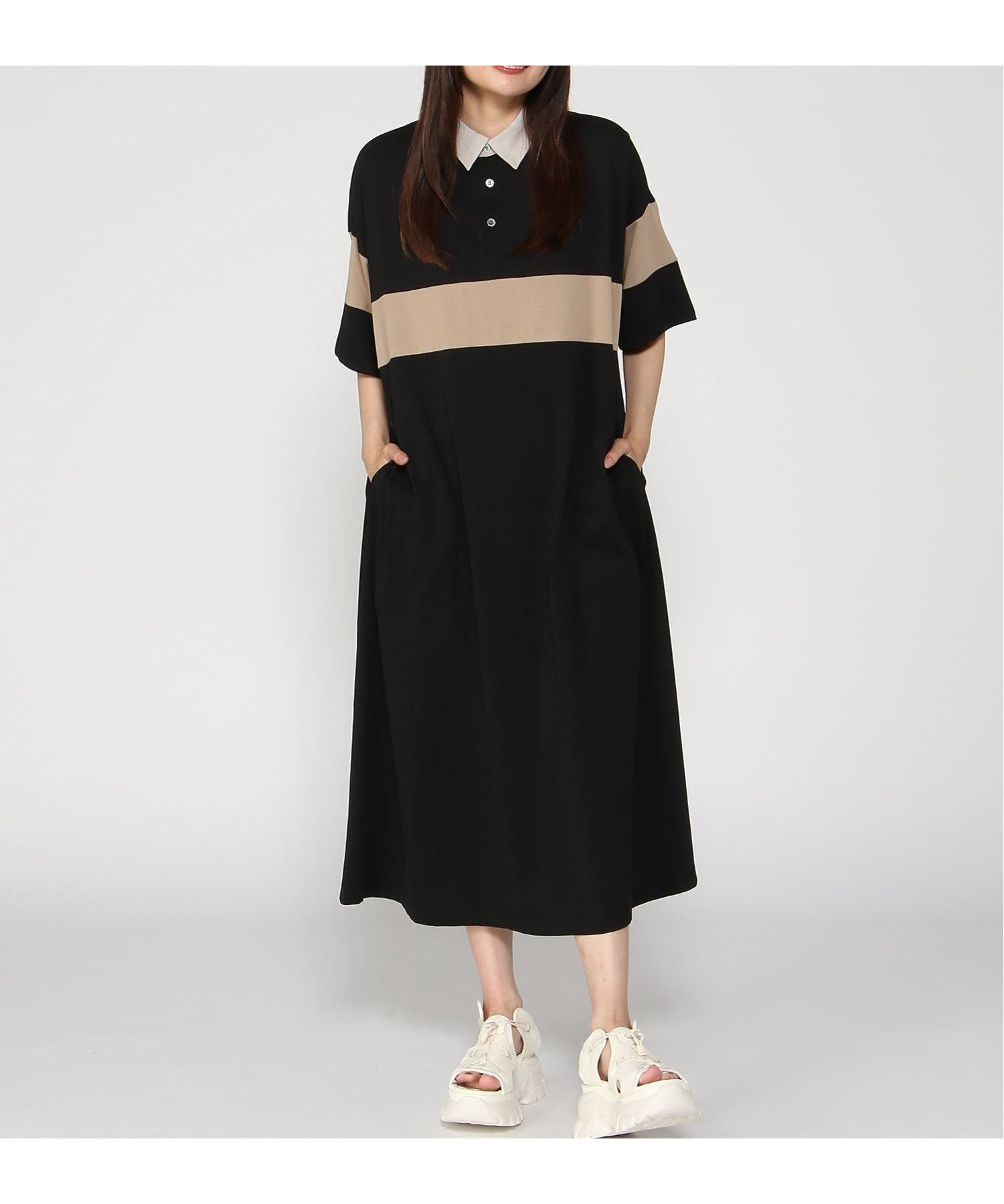 【フラボア/FRAPBOIS】のラガーワンピ 人気、トレンドファッション・服の通販 founy(ファニー) 　ファッション　Fashion　レディースファッション　Fashion for Women　ワンピース　Dresses　コレクション　Collection, Seasonal Line　ツイル　Twist, Twisted Detail　ポケット　Pocket, Pocket Detail　メンズ　Men's, Menswear　リラックス　Relax, Relaxed Fit　 other-1|ID: prp329100004600549 ipo3291000000032708637