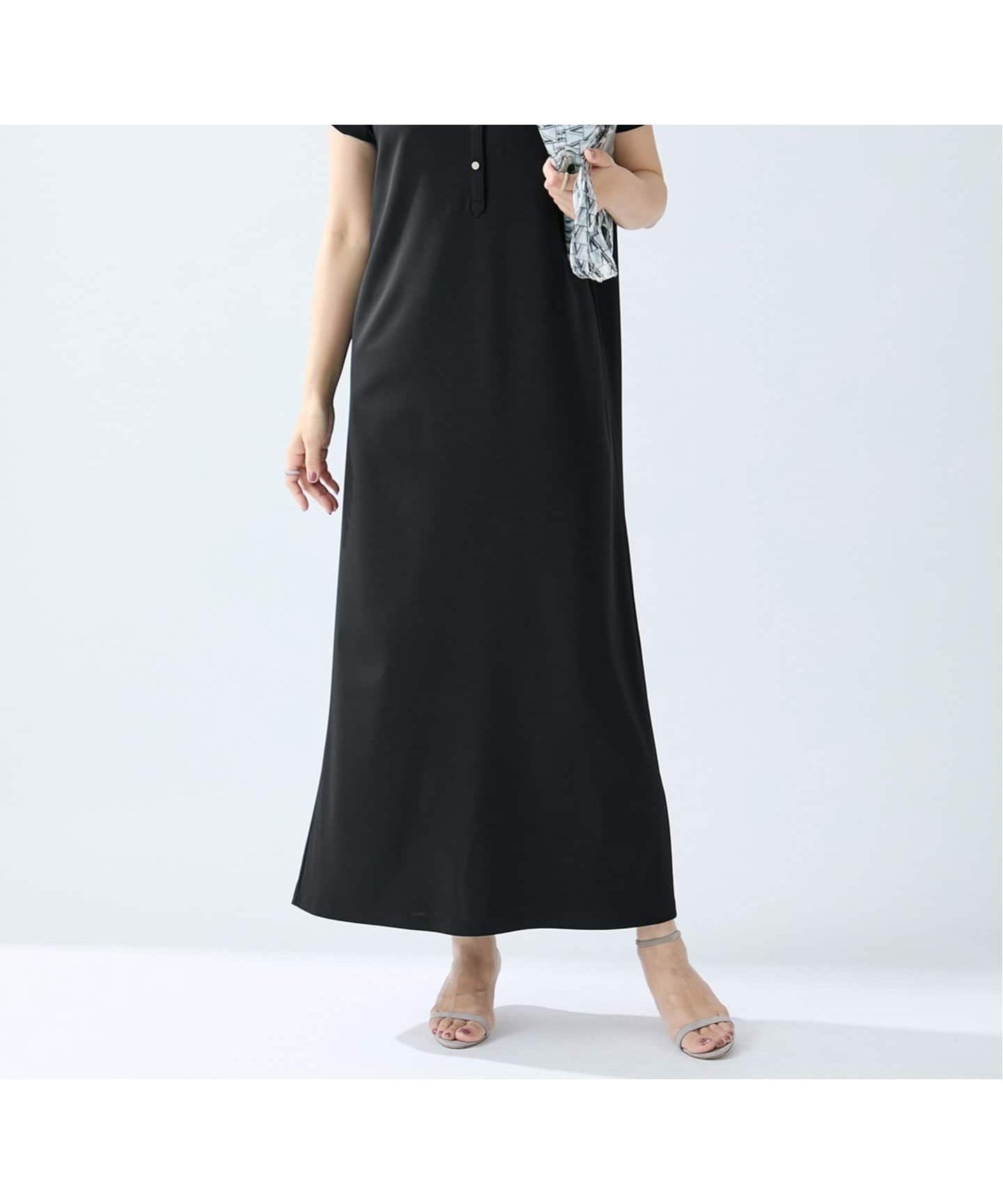 【ヴェルメイユ パー イエナ/VERMEIL par iena】のEasy jersey シャツワンピース インテリア・キッズ・メンズ・レディースファッション・服の通販 founy(ファニー) 　ファッション　Fashion　レディースファッション　Fashion for Women　ワンピース　Dresses　シャツワンピース / 1枚で着映えコーデ　Shirt Dresses　コンパクト　Compact, Small Size　サンダル　Sandals, Summer Shoes　シューズ　Shoes, Footwear　スニーカー　Sneakers, Trainers　ドレープ　Drape, Draping Fabric　人気　Popular, Best Seller　夏　Summer　エレガント 上品　Elegant　2025年　2025　2025春夏・S/S　Spring/Summer 2025 SS25　ブラック|ID: prp329100004600557 ipo3291000000032708686