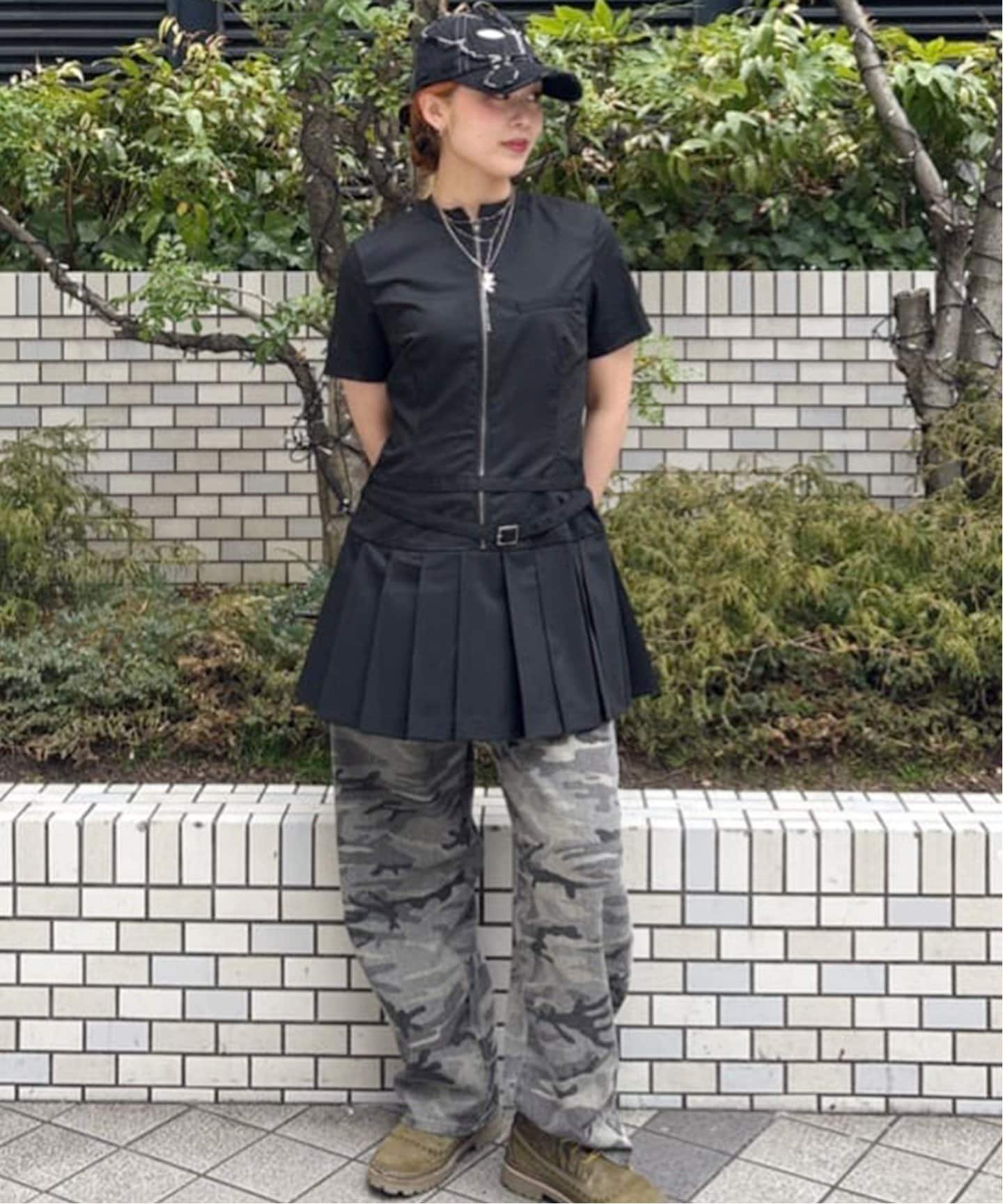【その他のブランド/Other】のフロントジッププリーツミ二ワンピース インテリア・キッズ・メンズ・レディースファッション・服の通販 founy(ファニー) 　ファッション　Fashion　レディースファッション　Fashion for Women　ワンピース　Dresses　2025年　2025　2025春夏・S/S　Spring/Summer 2025 SS25　クール　Cool, Chic　コンパクト　Compact, Small Size　ジップ　Zip, Zipper　ソックス　Socks, Hosiery　フロント　Front, Front Design　プリーツ　Pleats, Pleated　ブラック|ID: prp329100004600560 ipo3291000000032708701