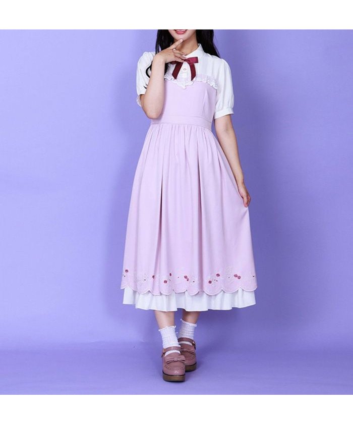 【アクシーズファム/axes femme】のティーパーティー刺繍ワンピース インテリア・キッズ・メンズ・レディースファッション・服の通販 founy(ファニー) https://founy.com/ ファッション Fashion レディースファッション Fashion for Women ワンピース Dresses おすすめ Recommended / Our Picks アクセサリー Fashion Accessories チャーム Charm, Pendant ブローチ Brooch, Pin Brooch モチーフ Motif, Design Theme リボン Ribbon, Bow |ID: prp329100004600568 ipo3291000000032708742