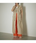 【パルグループ/PAL GROUP】の【earthy_】ナイロンロングベストワンピース ベージュ|ID: prp329100004600581 ipo3291000000032708835